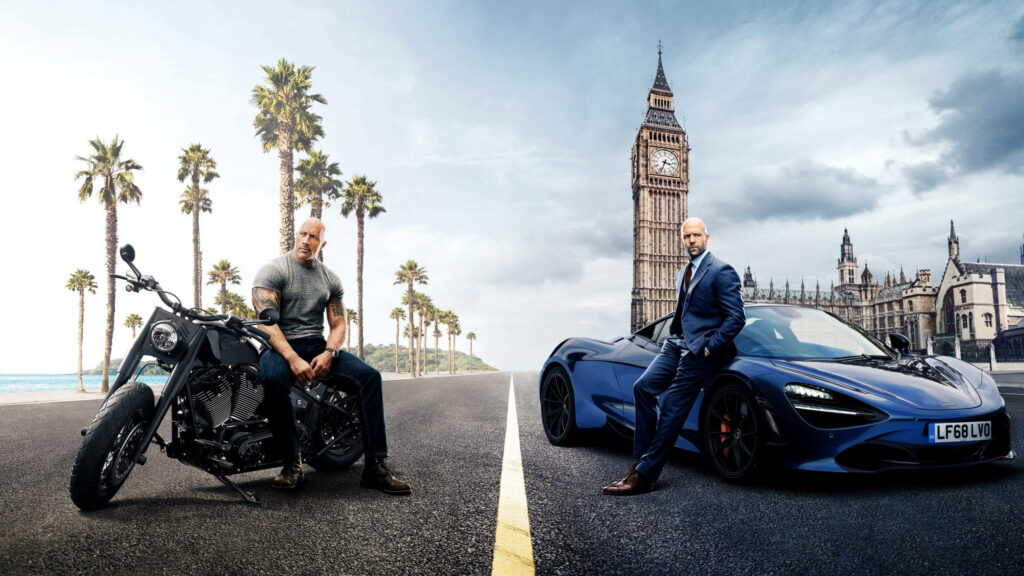 Dwayne Johnson & Jason Statham Wallpaper: Fast & Furious London Scene