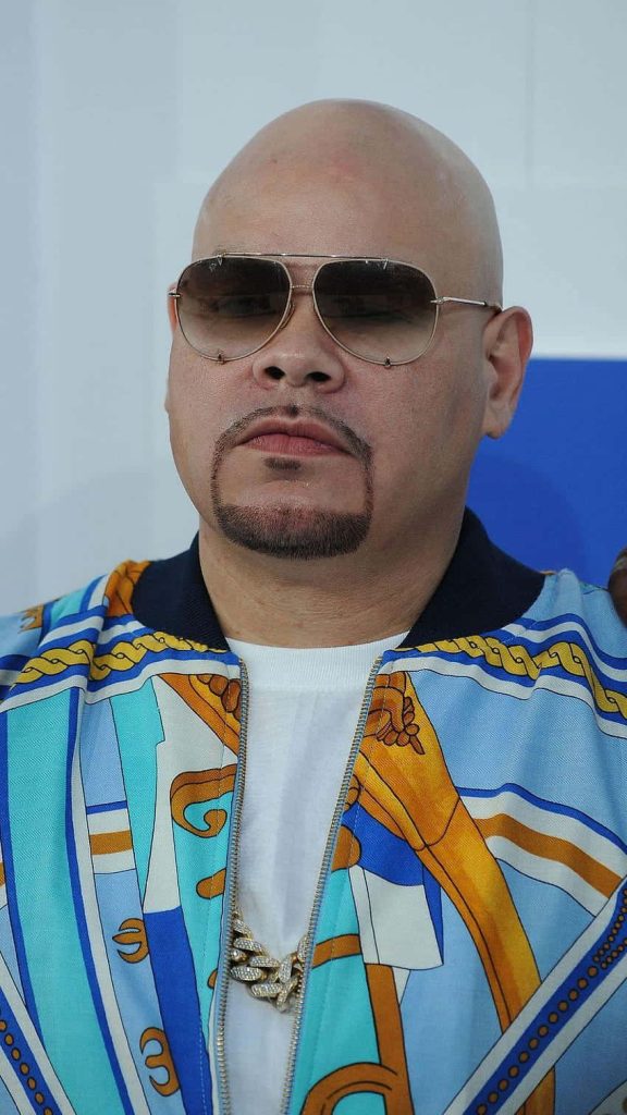 Fat Joe portrait with aviator sunglasses diamond chain and colorful jacket hip-hop wallpaper