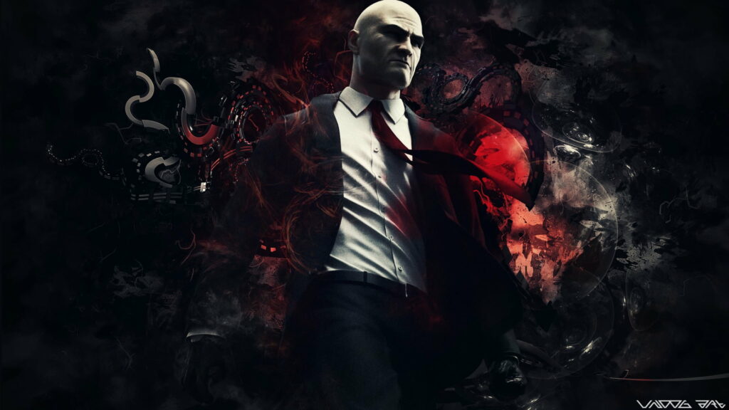 Dapper Professional: Hitman-in-the-Making Strikes a Pose in High-Definition Wallpaper