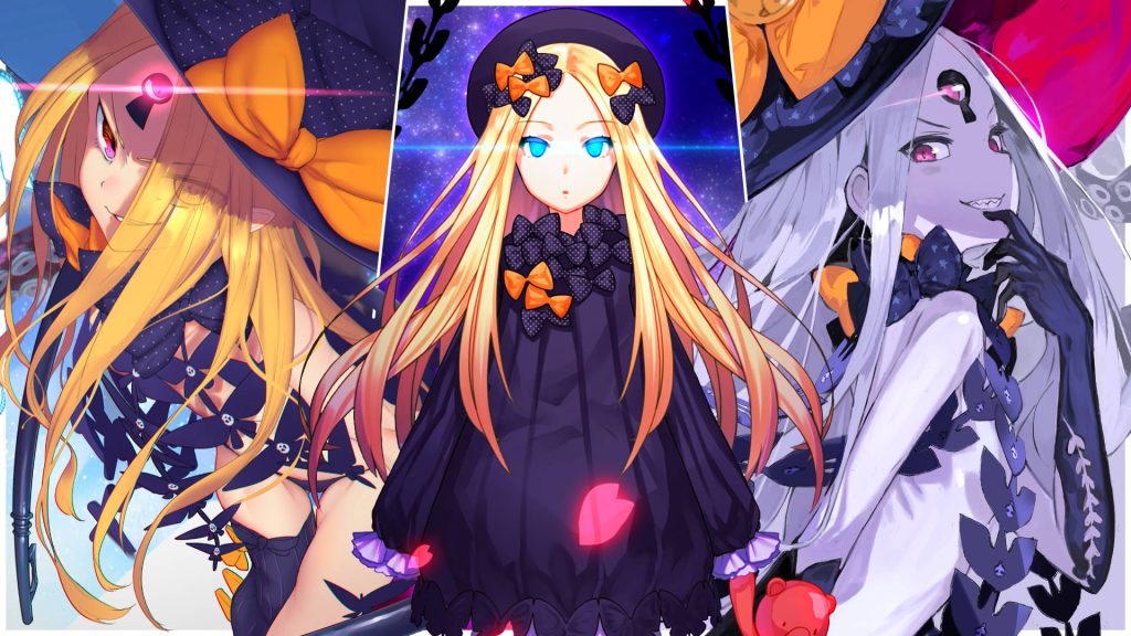 Fate Grand Order Abigail Williams Foreigner class anime wallpaper with mystical space hues
