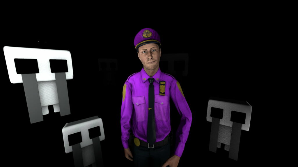 Frightful Encounters: A High-Definition Wallpaper from Five Nights at Freddy's 3