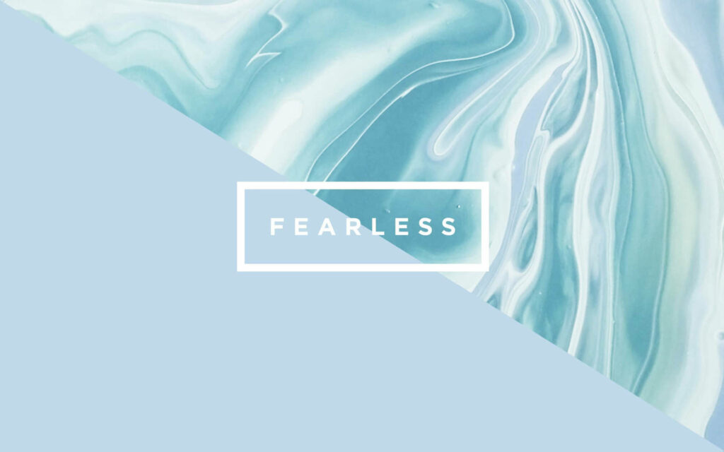 Fearless Blue & White Abstract Marble Minimalist Wallpaper