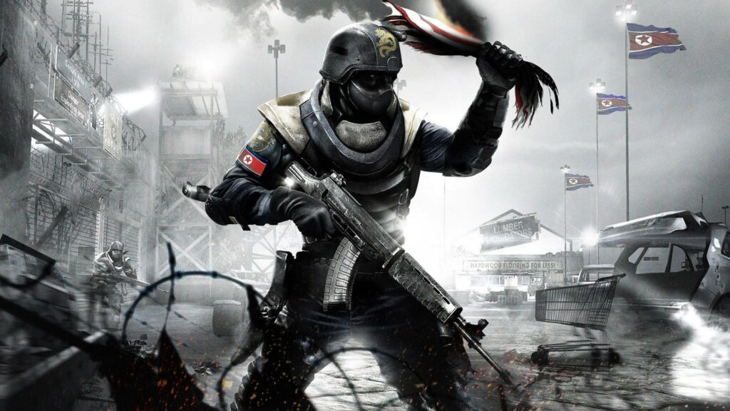 Fierce Frontline Defender: Sick Combat Squad Leader Wallpaper