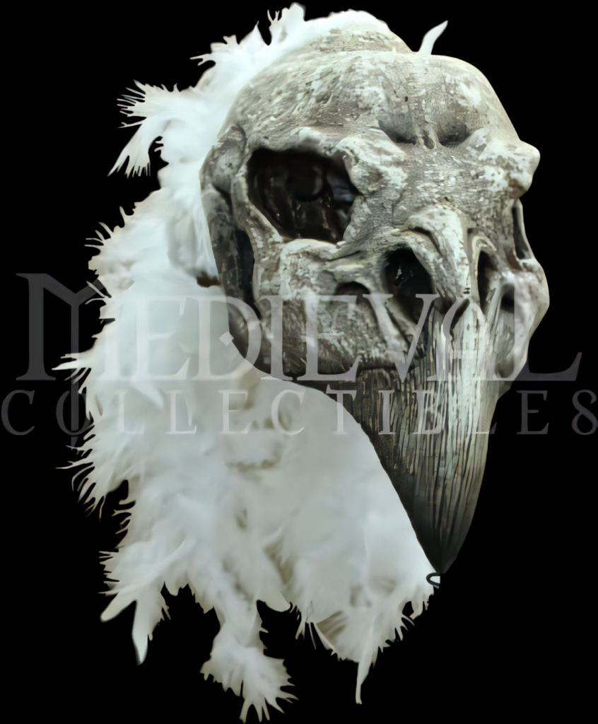 Feathered Skull Wallpaper: Dark Fantasy Background Art