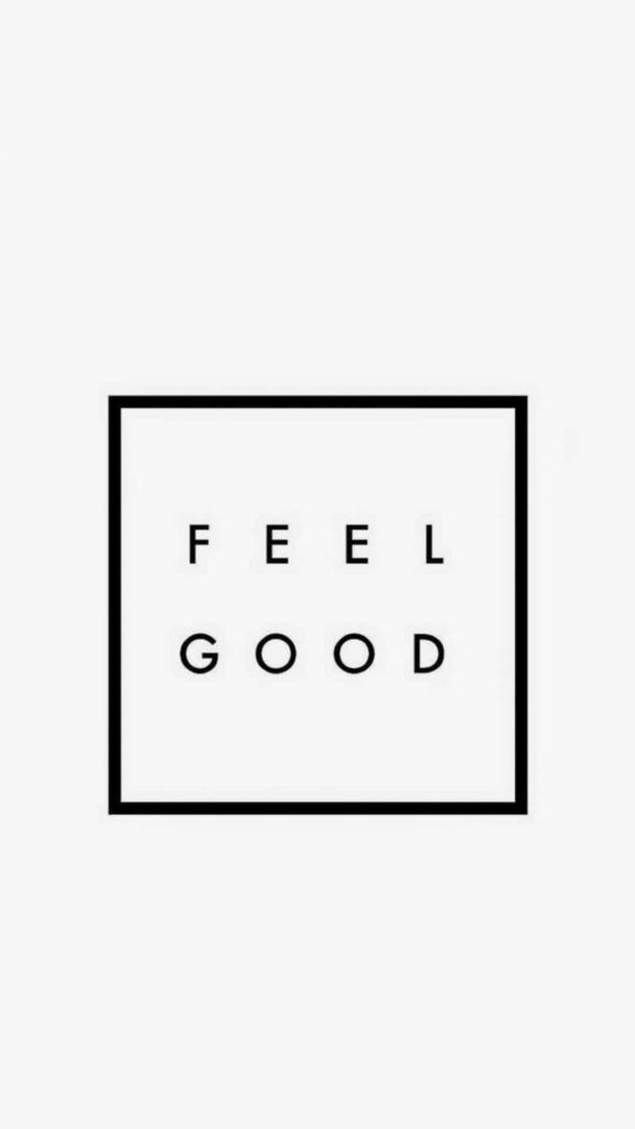 Feel Good Minimalist Wallpaper for iPhone - Clean White Aesthetic