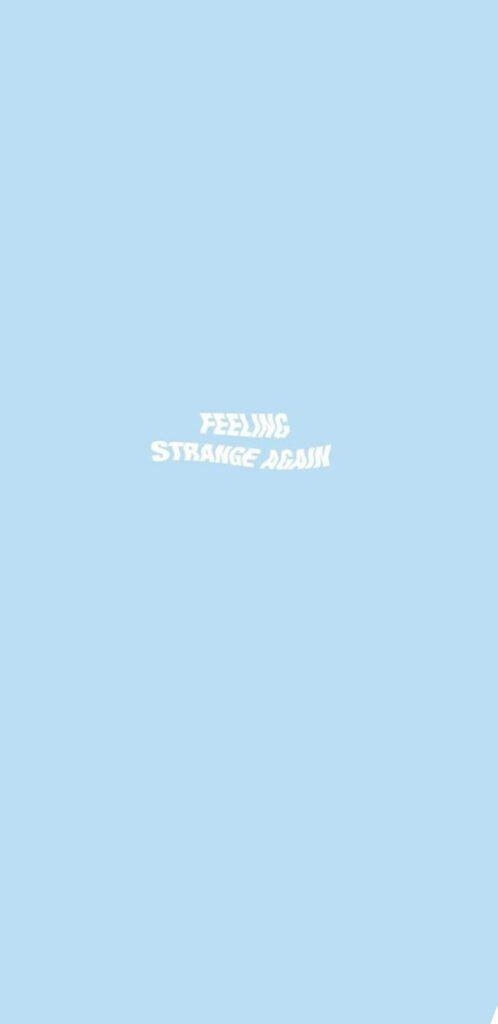 Feeling Strange Again: A Simple Blue Aesthetic Wallpaper
