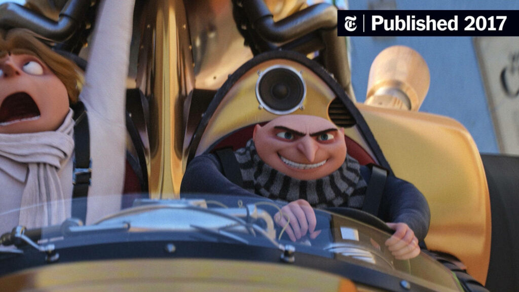 Felonious Gru Drives High-Tech Vehicle in Despicable Me 3 Wallpaper