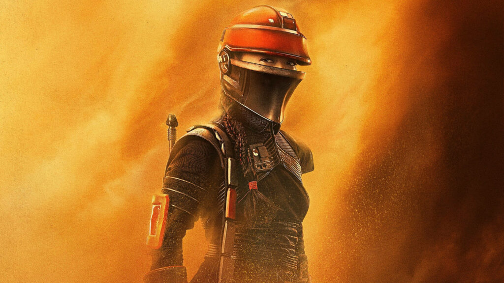 Stunning 4K Wallpaper of Fennec Shand from Boba Fett in Gold