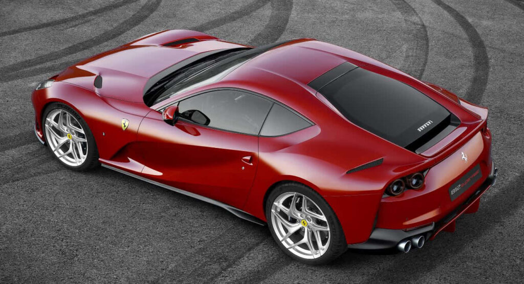 Embodying Automotive Elegance and Power: Exquisite Capture of the Ferrari 812 Superfast, the Epitome of Italian Engineering and Performance Wallpaper