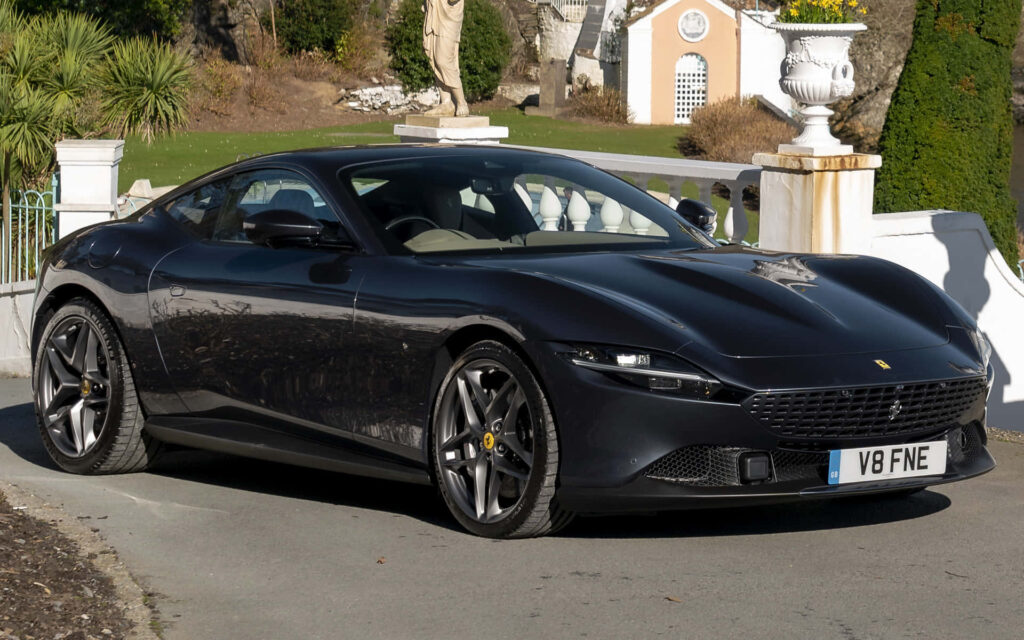 Unveiling the Magnificence: Experience the Allure and Unrivaled Performance of the Ferrari Roma Wallpaper