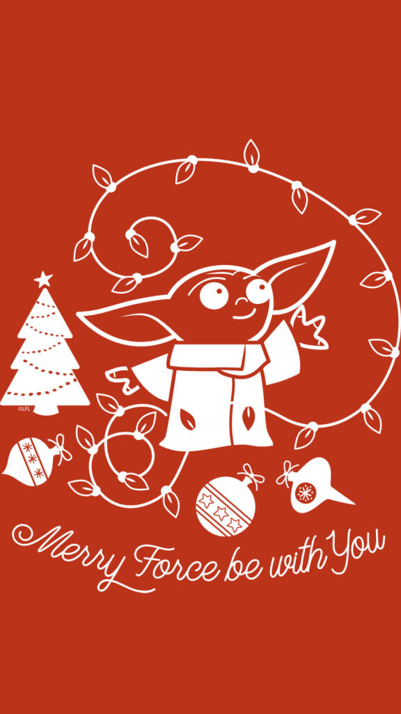Baby Yoda Holiday Wallpaper: Merry Force & Festive Cheer!