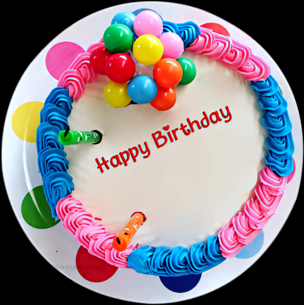 Colorful Birthday Cake Wallpaper for a Festive Celebration Background