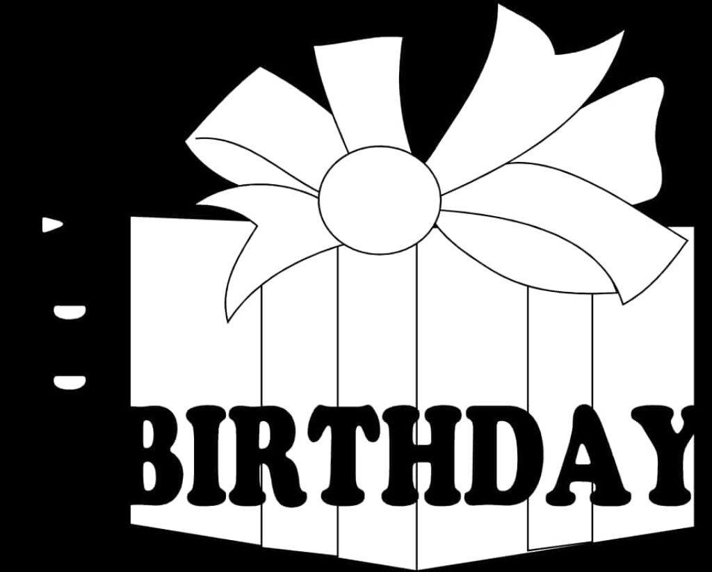 Festive Birthday Gift Box Wallpaper with Bold Design and Decor