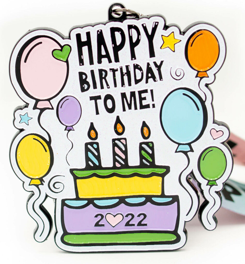 Vibrant 2022 Birthday Wallpaper with Balloons & Happy Birthday Text