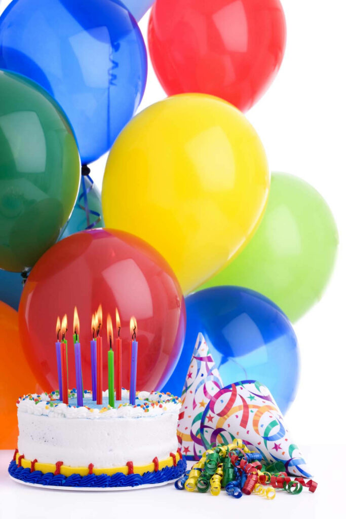 Colorful Balloon Wallpaper: Joyful Birthday Celebration Background