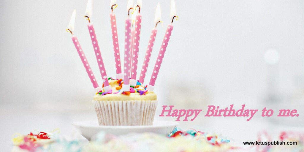 Colorful Birthday Wallpaper: Cupcake & Candles Celebration