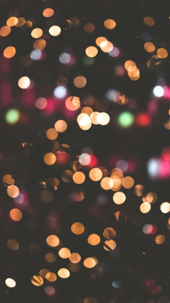 Colorful Bokeh Christmas Lights Wallpaper for Festive Ambiance