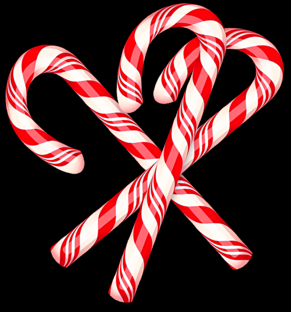 Festive Candy Canes Wallpaper - Cheerful Holiday Background Design