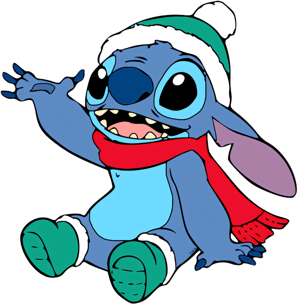Festive Cartoon Character in Winter Hat - Cheerful Holiday Wallpaper