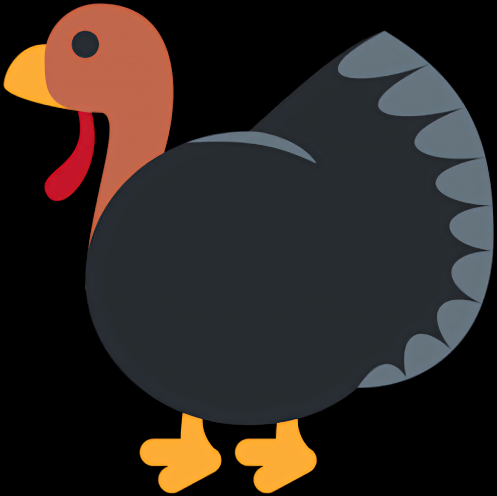 Colorful Cartoon Turkey Wallpaper: Playful & Festive Design
