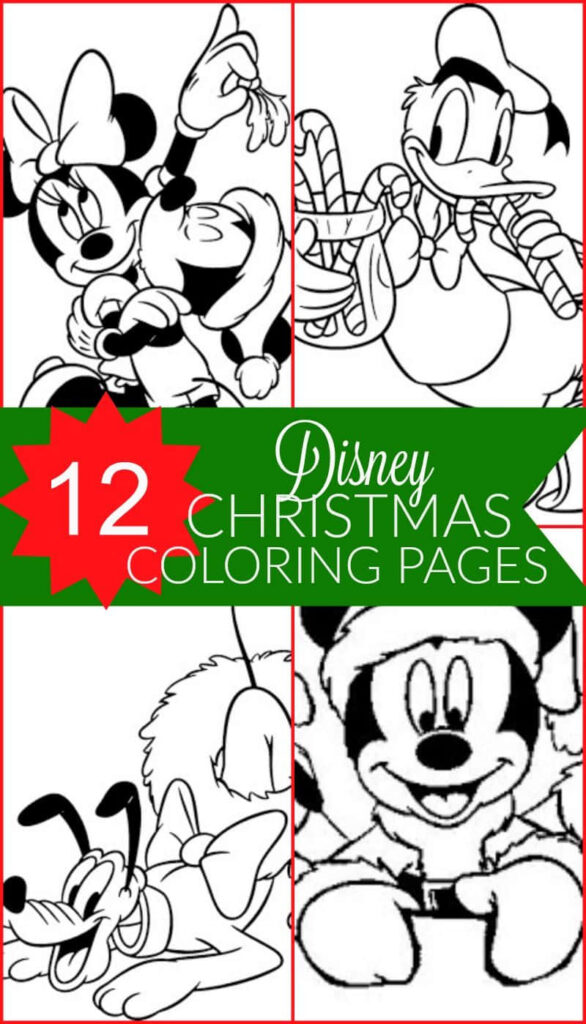 Christmas Coloring Pages with Classic Characters - Festive Background Wallpaper