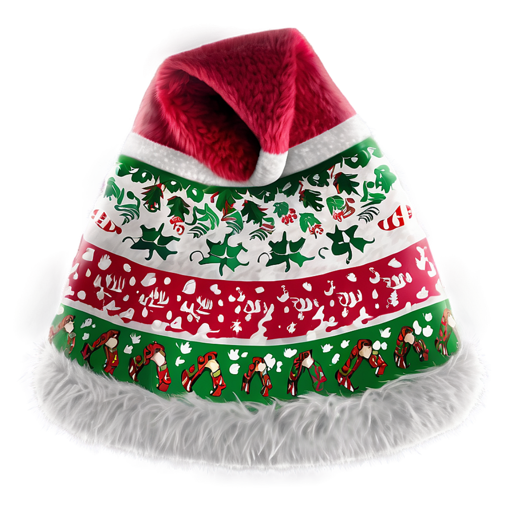 Festive Christmas Hat Wallpaper with Fun Holiday Patterns