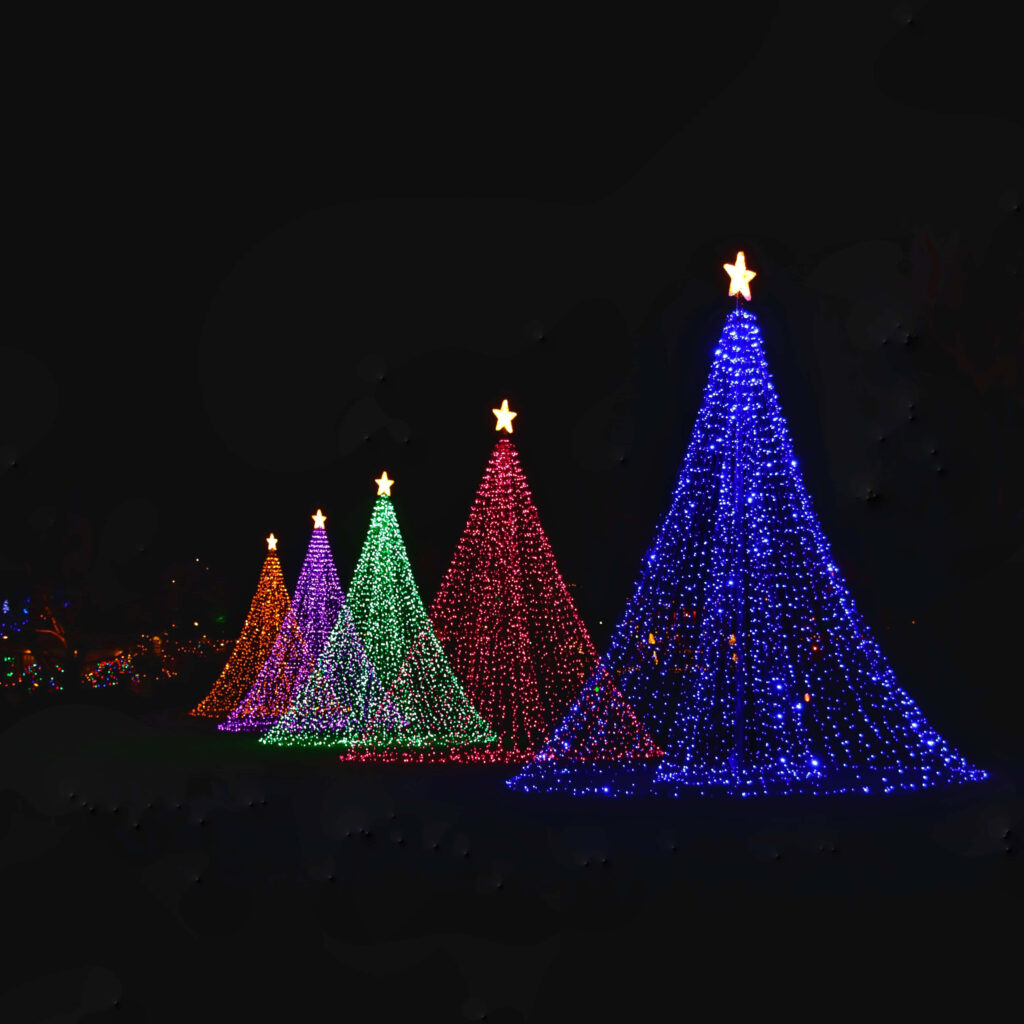 Enchanting Christmas Tree Wallpaper: Festive Lights & Holiday Spirit