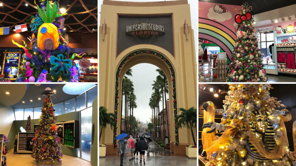 Festive Christmas Wallpaper: Universal Studios Florida Decorations