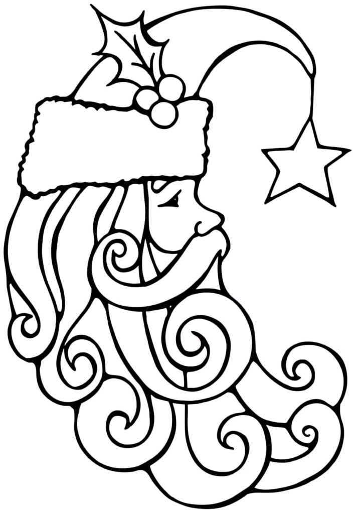 Whimsical Christmas Wallpaper: Festive Figure with Holly & Star