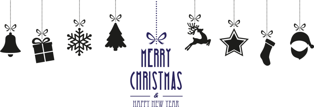 Stylish Christmas Wallpaper: Minimalist Holiday Icons & Text Design