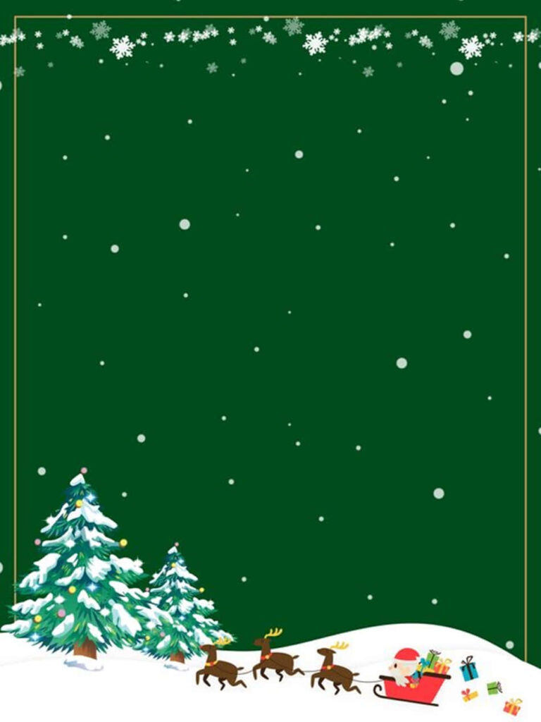 Whimsical Christmas Wallpaper: Santa, Snowflakes & Cheerful Decor