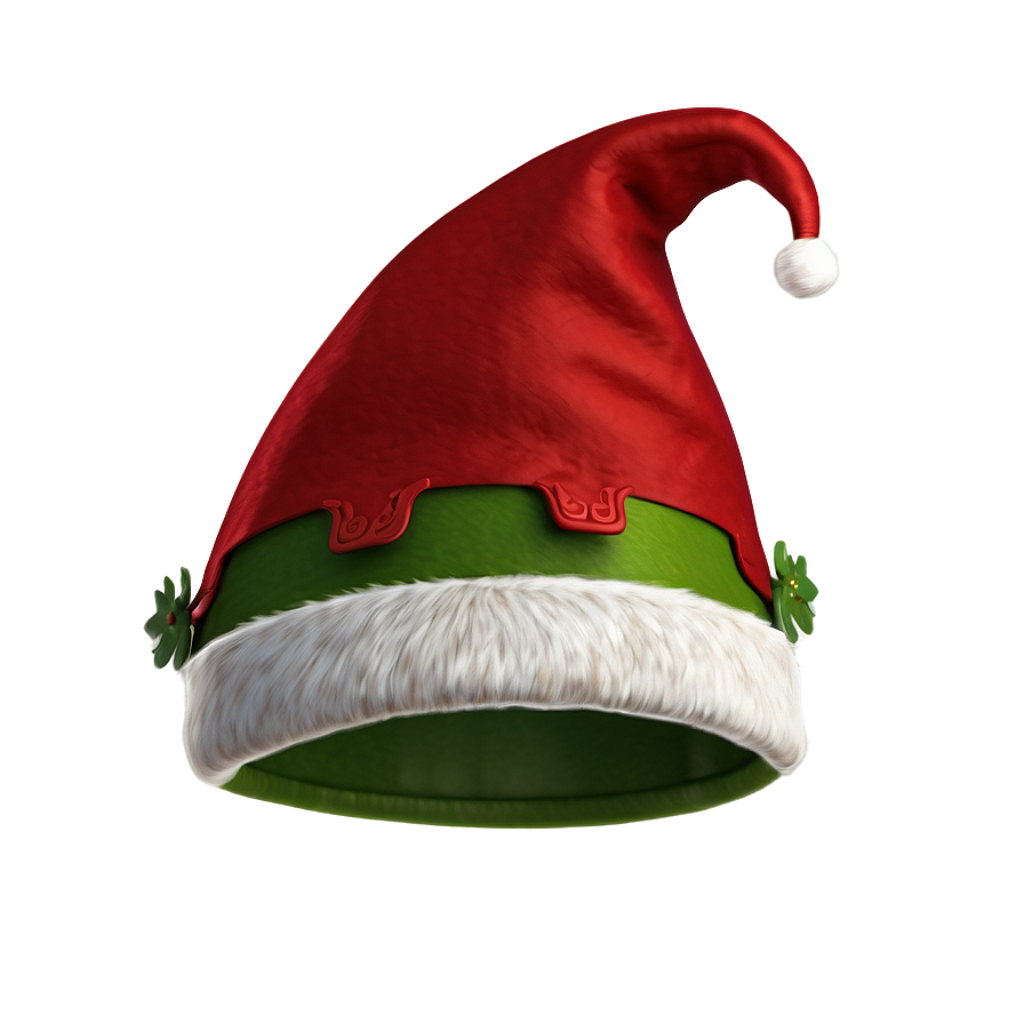 Elf-Style Christmas Hat Wallpaper: Festive Cheer & Cozy Background
