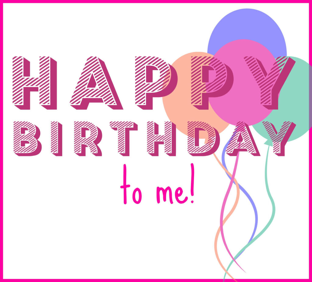 Festive Happy Birthday Wallpaper with Colorful Balloons Background