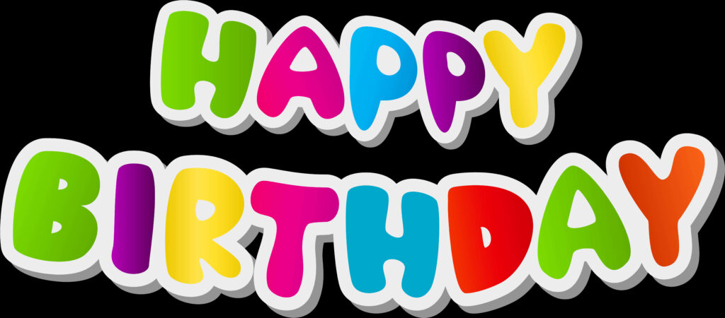 Colorful Happy Birthday Wallpaper: Festive & Cheerful Design