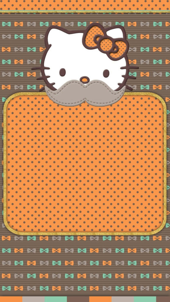 Festive Hello Kitty Wallpaper: Adorable Thanksgiving Decor
