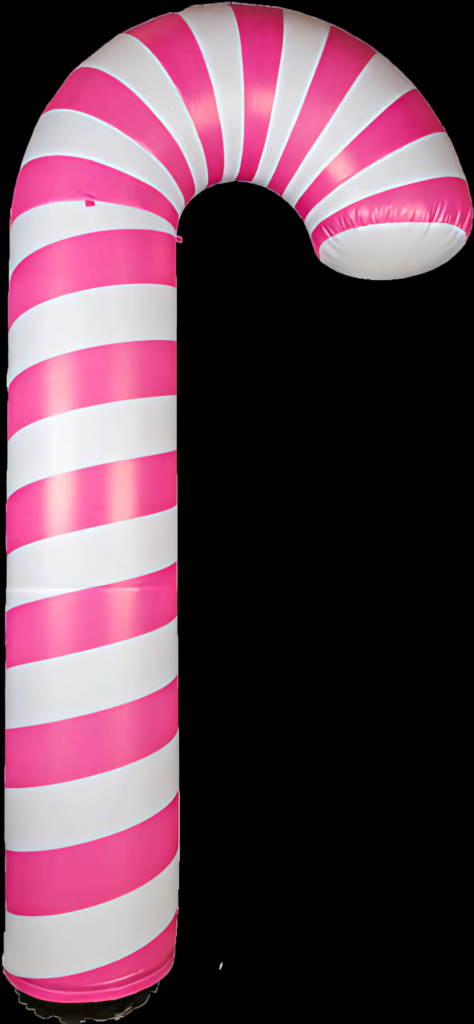 Whimsical Pink & White Candy Cane Wallpaper for Festive Decor