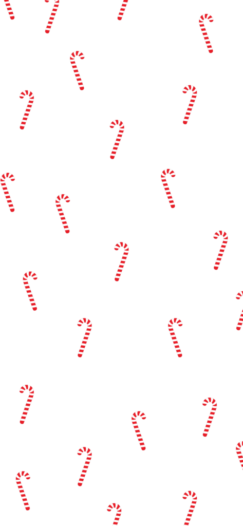 Festive Red and White Candy Cane Minimalist Wallpaper Background
