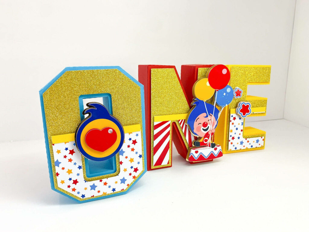Festive ONE Wallpaper: Colorful Balloons & Stars for Birthday Parties