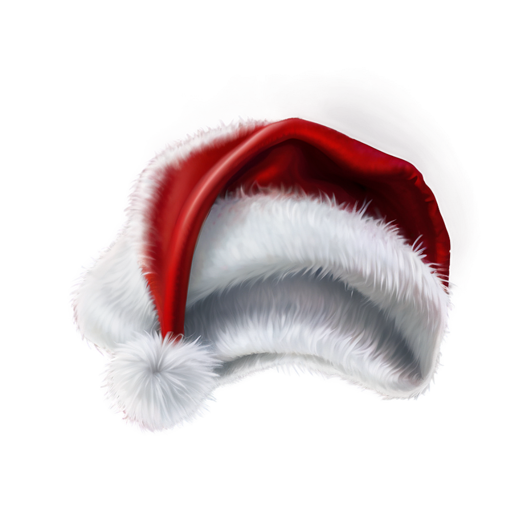 Festive Red Christmas Hat Wallpaper with Cozy Blurred Background