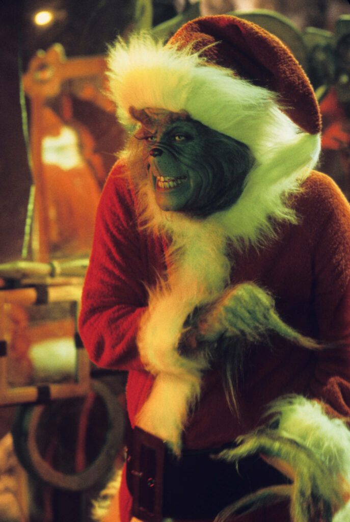 Festive Furry Santa Character Wallpaper for Holiday Cheer