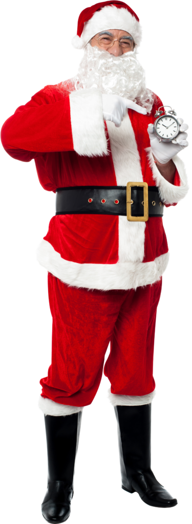 Santa Claus Countdown Wallpaper: Festive Red & White Decor