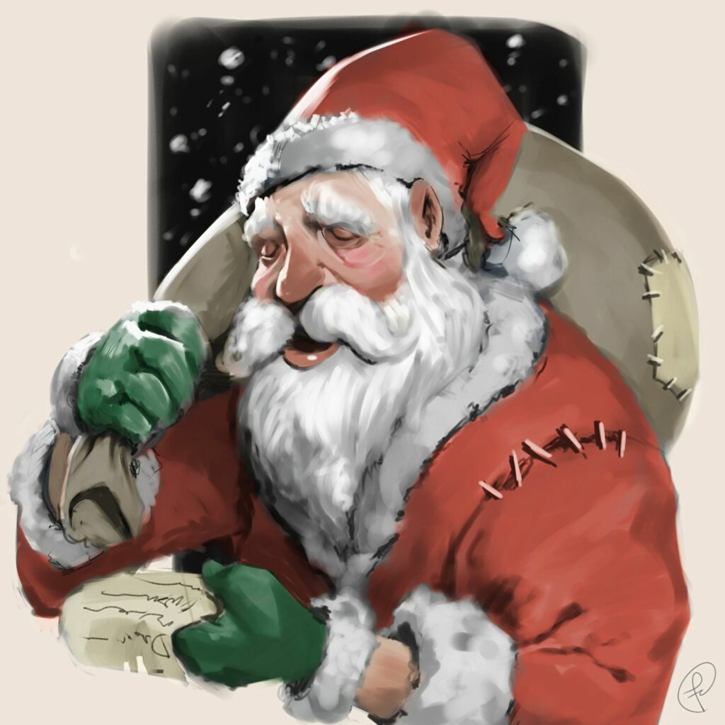Festive Santa Claus Wallpaper: Celebrate Christmas & New Year Magic