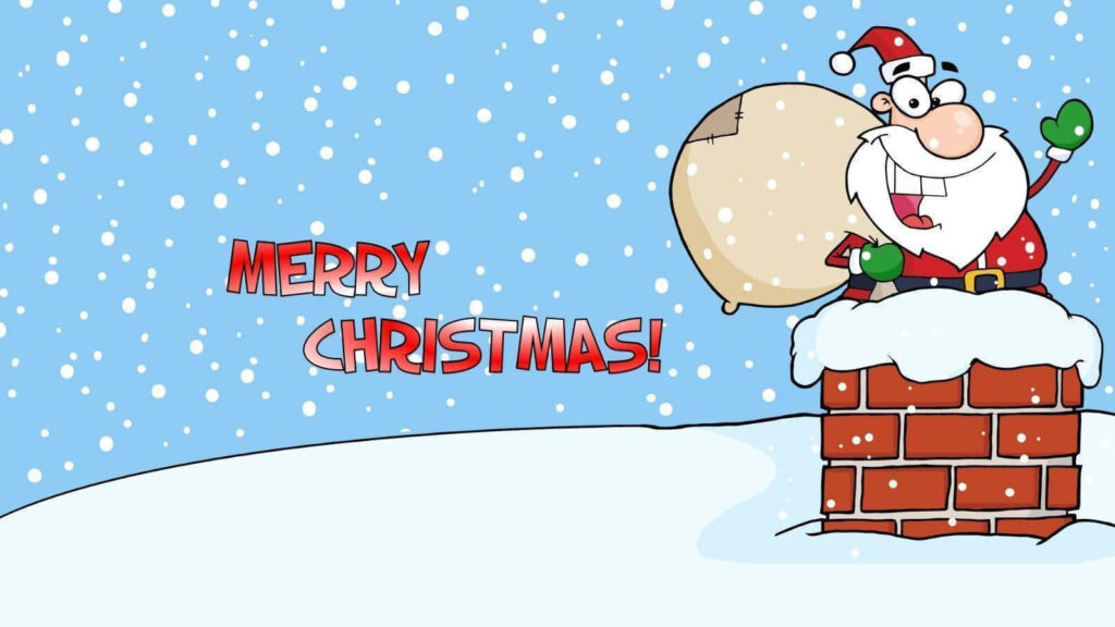 Charming Santa Claus Wallpaper: Merry Christmas & Snowy Cheer!