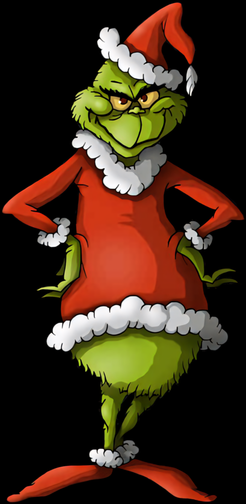 Playful Santa Character Wallpaper: Bright Red & Green Festive Fun