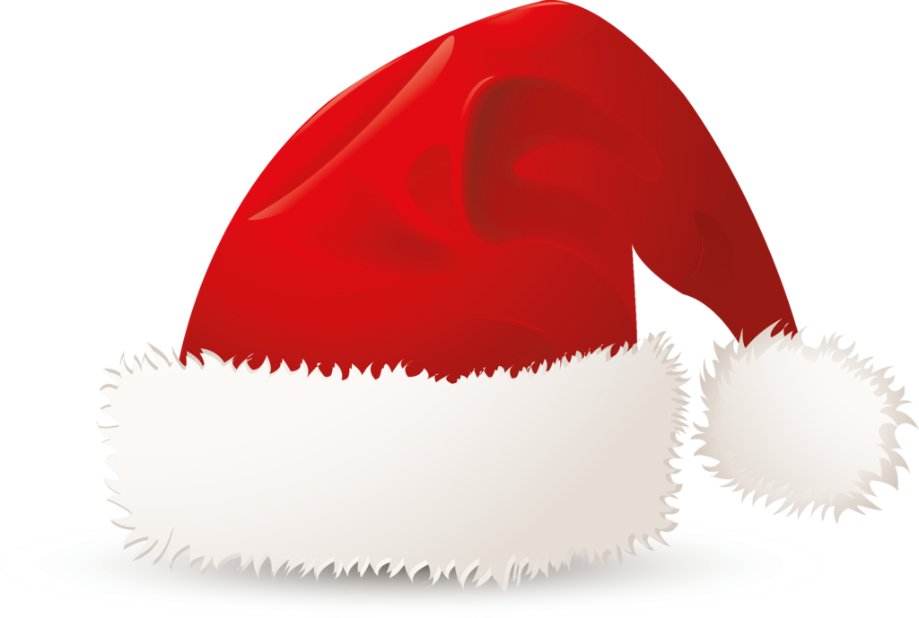 Festive Red & White Santa Hat Wallpaper - Holiday Cheer Background