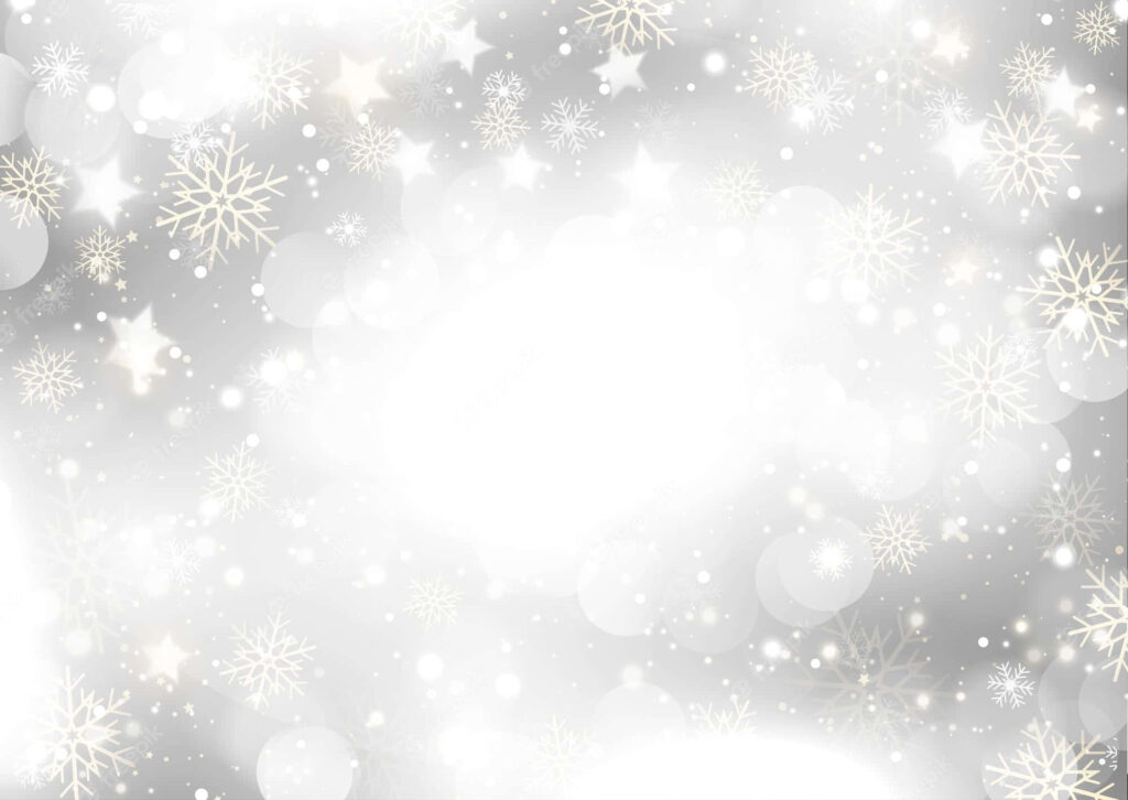Serene Christmas Wallpaper: Glowing Snowflakes & Twinkling Stars