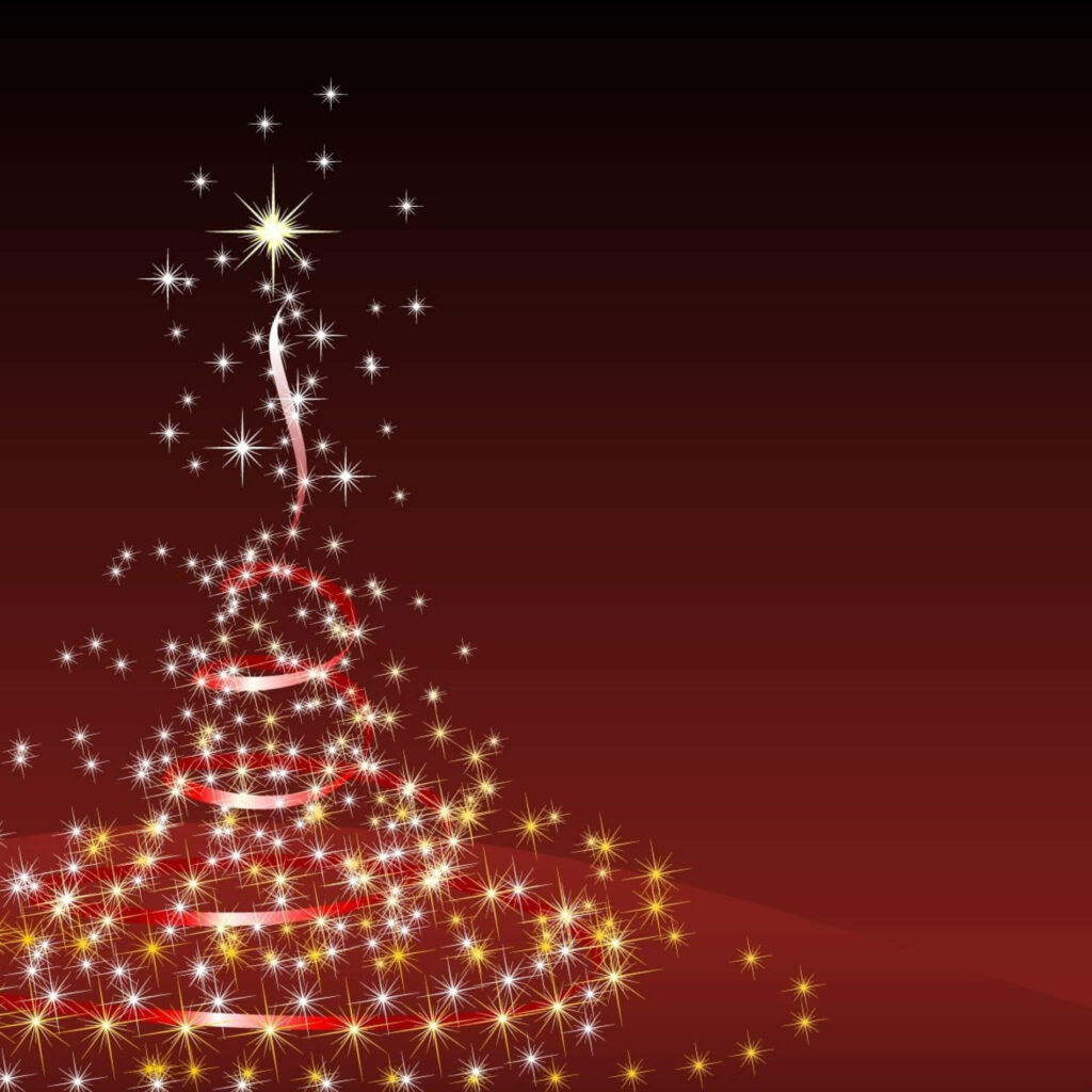 Sparkling Christmas Tree Wallpaper - Joyful Holiday Background