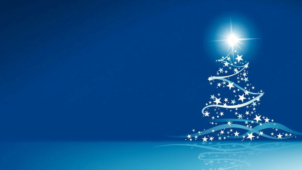 Festive Holiday Delight: Vibrant HD Wallpaper of a Christmas Tree Vector Art