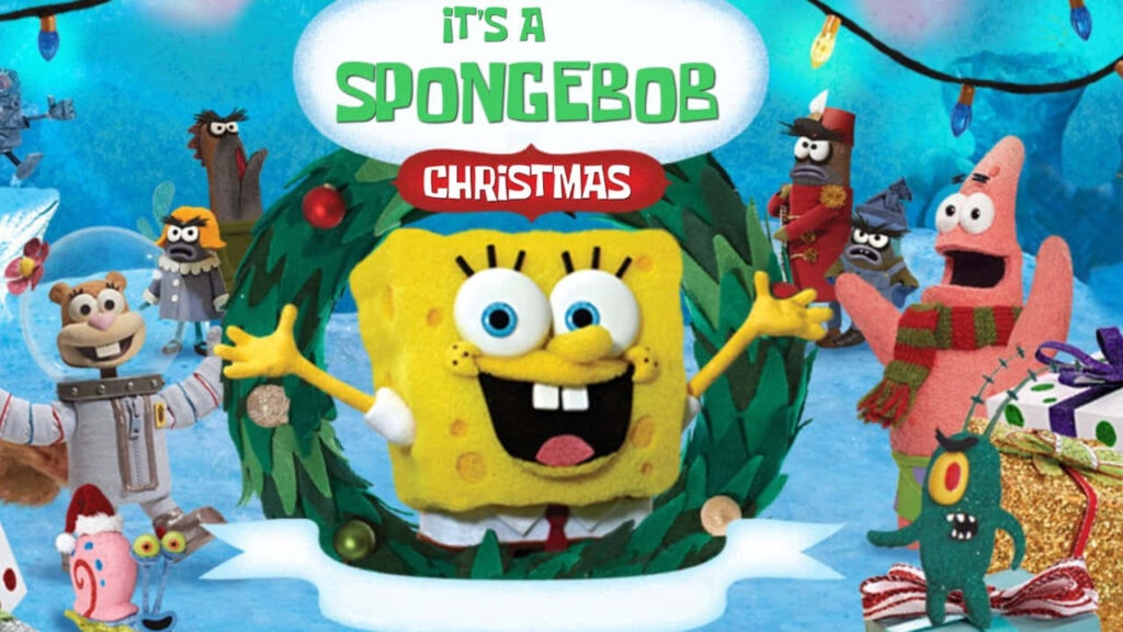 Vibrant SpongeBob Christmas Wallpaper: Holiday Fun & Whimsy
