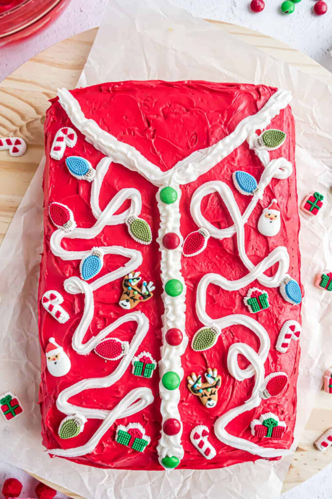 Ugly Christmas Sweater Cake Wallpaper - Festive Holiday Delight